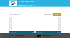 Desktop Screenshot of carwashsupplierguide.com