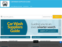 Tablet Screenshot of carwashsupplierguide.com